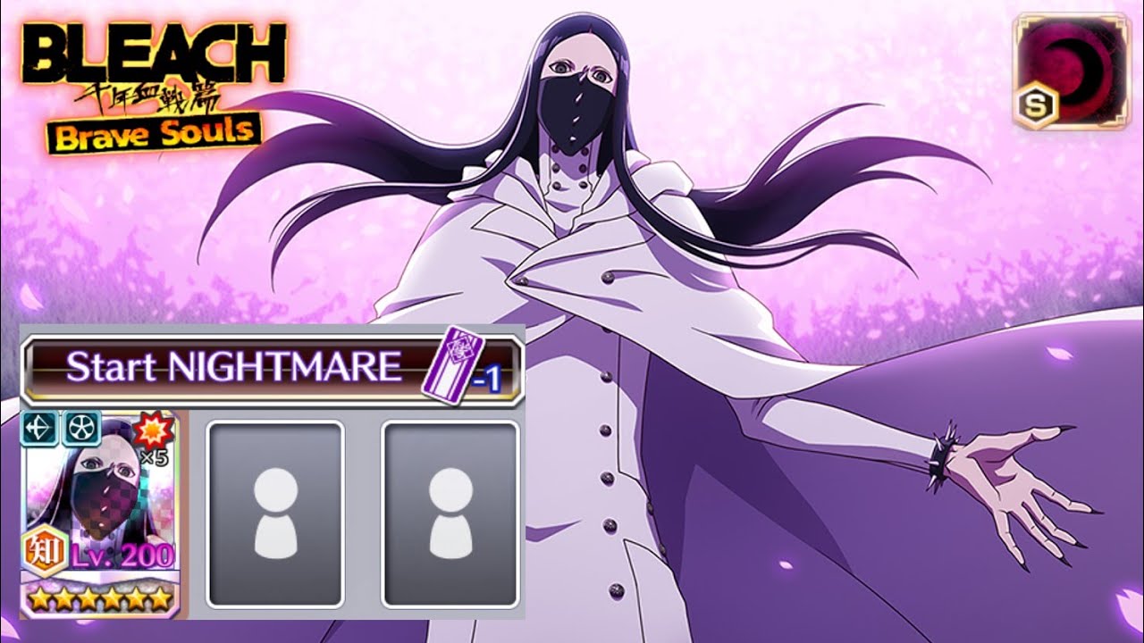 FIRST NIGHTMARE GUILD QUEST SOLO CLEAR! AS NODT 5/5 NO AFFILIATION RANGED KILLER! Bleach Brave Souls