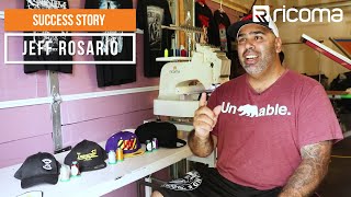 Ricoma Reviews: Jeff Rosario Success Story | Ricoma EM 1010 Embroidery Machine