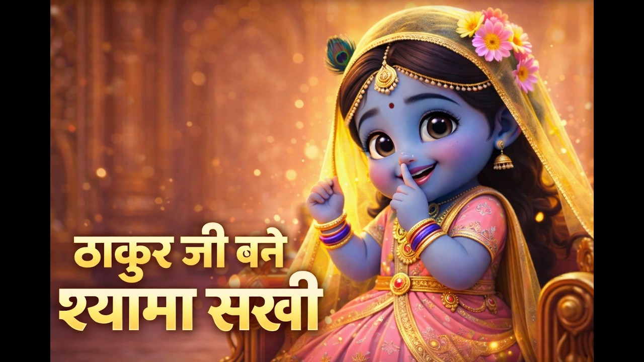 कृष्णा क्यों बने श्यामा सखी || Thakur ji Bane Shyama Sakhi || krishna katha by Indresh Ji Maharaj