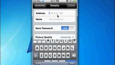 how to install  use real VNC in iPhone / iPod touch