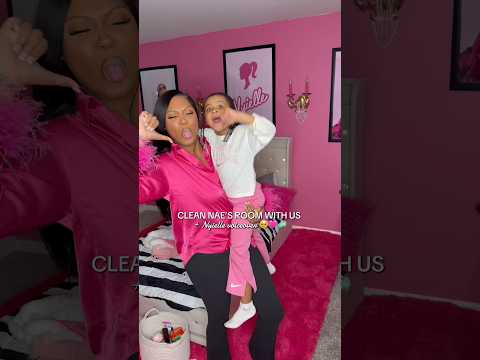 Clean my daughters room with us + SHE DOES THE VOICEOVER 😳🥹