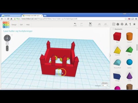 Huller og fordybninger - TinkerCAD