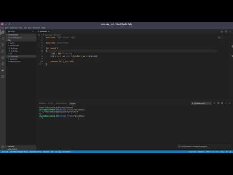 [VSCode/CMake/C++] Setup and code Generation