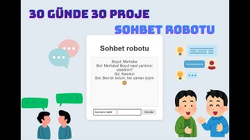 30 Günde 30 Proje: HTML/CSS/JavaScript ile SOHBET ROBOTU