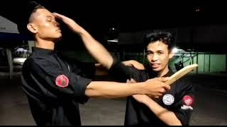 KNIFE DEFENSE TECHNIQUES || SILAT KUNTAU BORNEO INDONESIA || PUKULAN PATIKAMAN