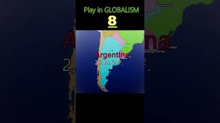 Top 10 countries by territory part 1 in the game GLOBALISM #games #strategy #steam