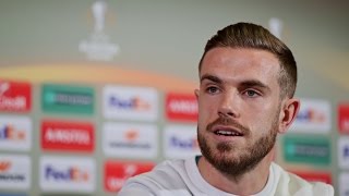 Jordan Henderson pre match press conference - Man United vs. Liverpool (Europa League 2nd leg)