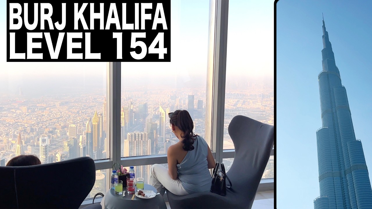 At The Top Burj Khalifa Level 154 Tour | World’s Highest Lounge Experience | 4K