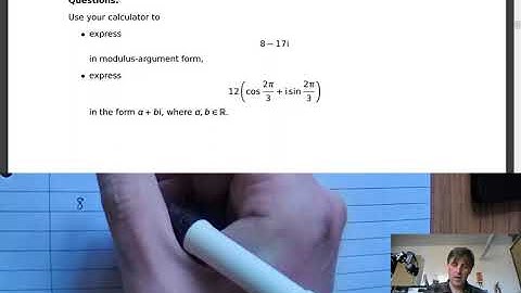 CP1.2.3 -- Modulus-argument form of complex numbers