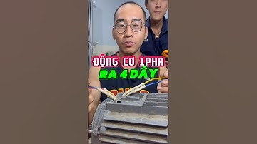 ĐỘNG CƠ 1 PHA ra 4 dây đấu như thế nào? #anhthodung #baotri #diendaido #motor #tricks #tips