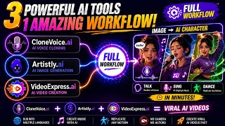 VideoExpress.ai   Artistly.ai   CloneVoice.ai Workflow (Tutorial)