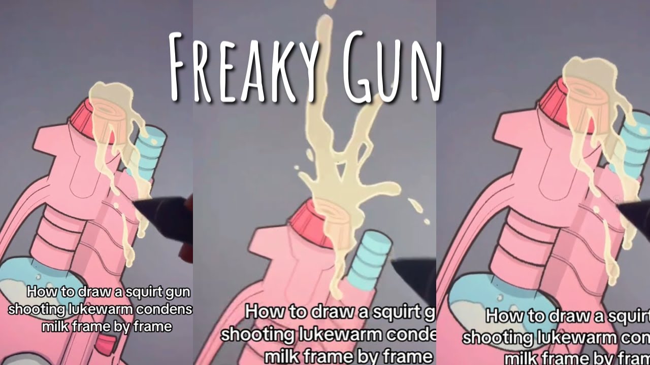 How to draw a squirt gun art tutorial