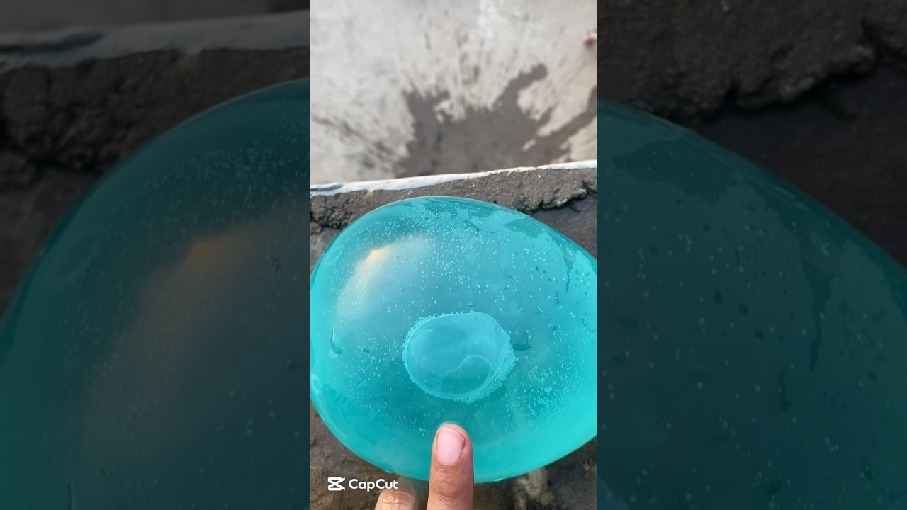 What happens when balloons fall from tall building 🥶💥