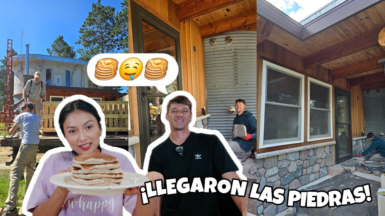 LE HICE UN DESAYUNO  ESPECIAL A MI ESPOSO🥞🤤🩷| Llegaron laa piedras para nuestra casa🪨🪨😱 