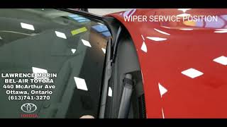 Camry 2018 - 2020 wiper service mode
