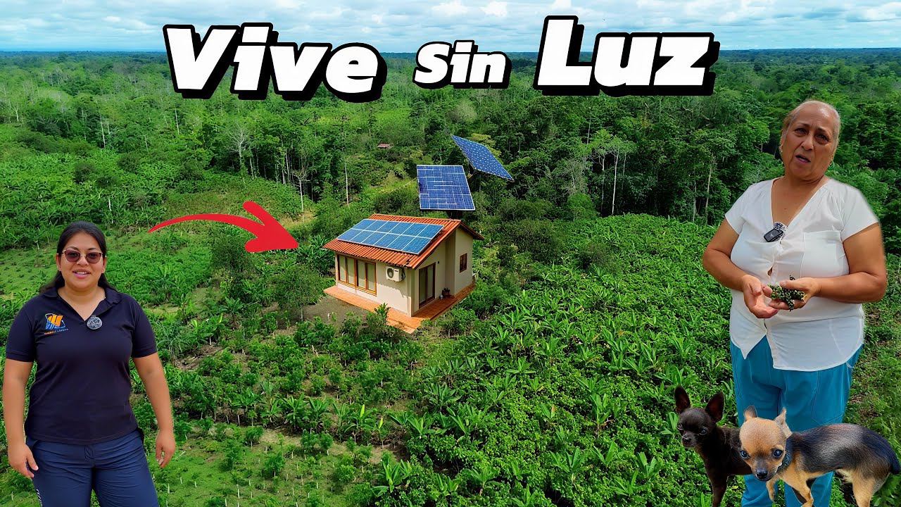 Vive sin LUZ ELÉCTRICA y  SIN VECINOS cerca pero felices 