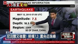 尼泊爾又強震!規模7.3 屋塌4死12傷 20150512