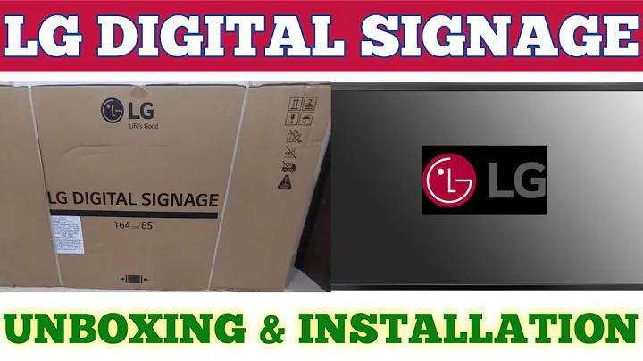 LG DIGITAL SIGNAGE 65" DIGITAL BOARD UNBOXING & INSTALLATION | LG COMMERCIAL INTERACTIVE FLAT PANEL.