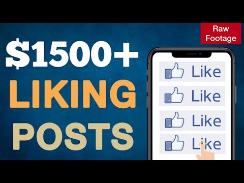 Earn $1,500 Liking Facebook Posts For FREE | Make Money Online 2021 (Raw Footage)