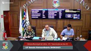 Câmara Municipal de Colina-SP -15ª Sessão Extraordinária 28/08/2023