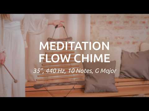 Sonic Energy Meditation Flow Chime – 8 tonen klankspel, Cis Moll, 432 Hz – Voor meditatie en therapie – Incl. tas en hamer (MFC8CSHMIS