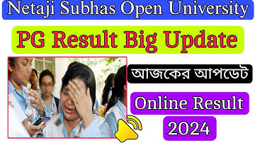 nsou pg result related update 2024 | nsou pg result 2024 | nsou pg term end exam result 2024 | #nsou