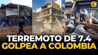Terremoto 7.4 en Colombia: impactantes imágenes del sismo que dejó más de 100 muertos | El Comercio