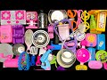 4 18 Minutes Satisfying With Unboxing Hello Kitty Kitchen Set Cute Tiny Mini ASMR Kitchen Set