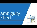 Understanding the Ambiguity Effect