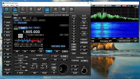 Demonstration of Icom RS-BA1 remote control program Using a IC-7610