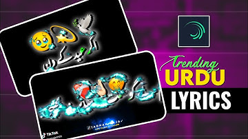 Trending black screen lyrics video editing alight motion | New tiktok trend | Instagram Reel video