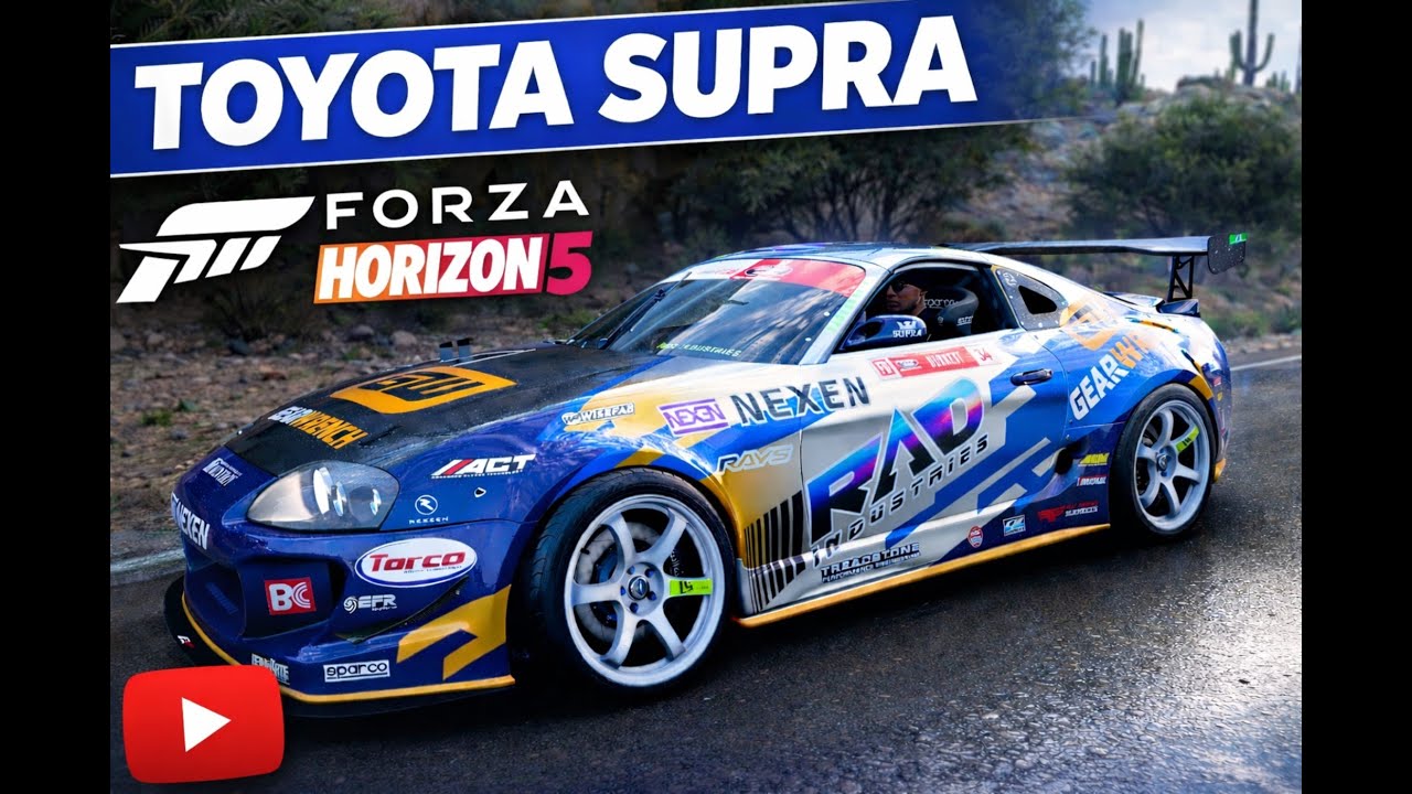 TOYOTA-supra forza horizon5 deraspe y velocidad ps5