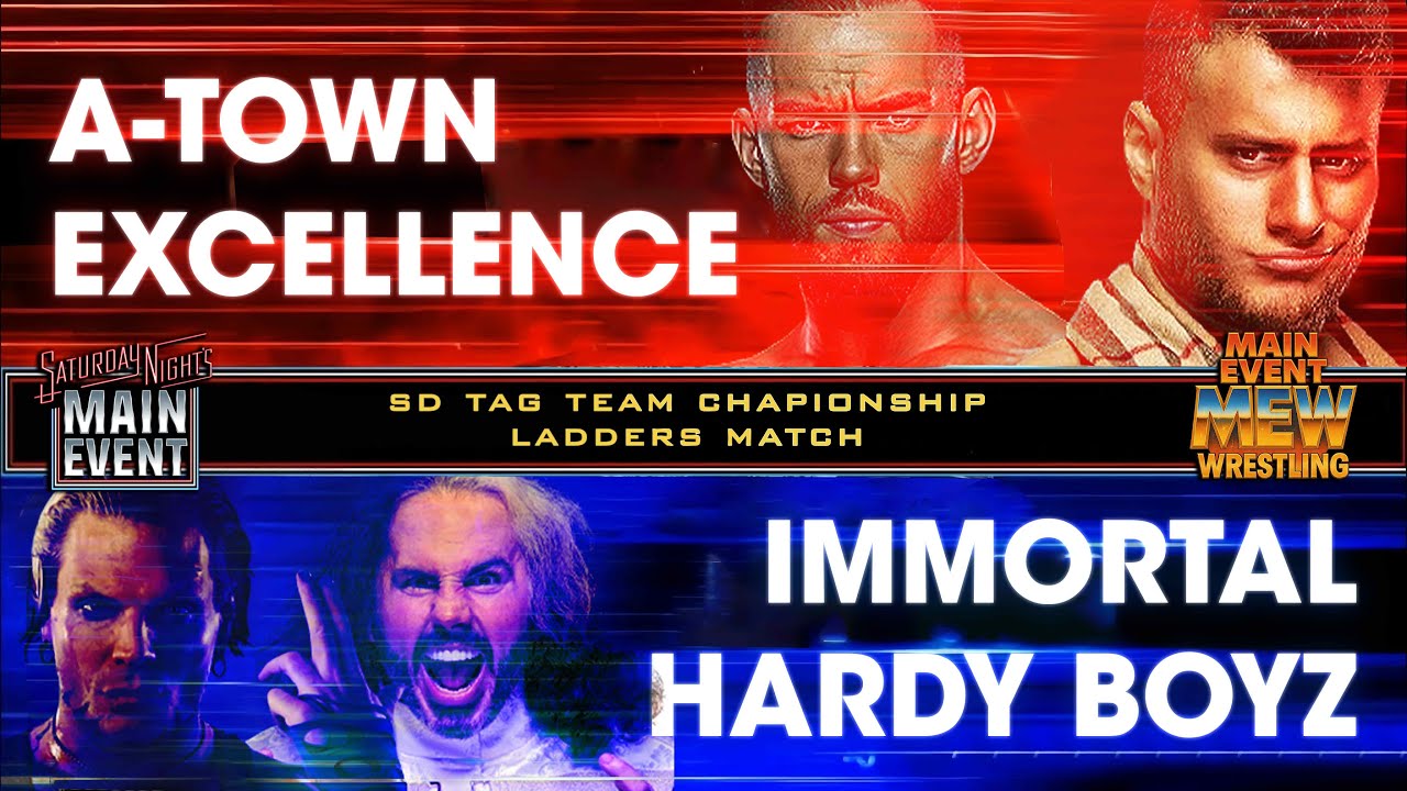 MEW Hardy Boyz vs A-Town Excellence | SD Tag Team Champion Ladder Match: Saturday Night Mainevent