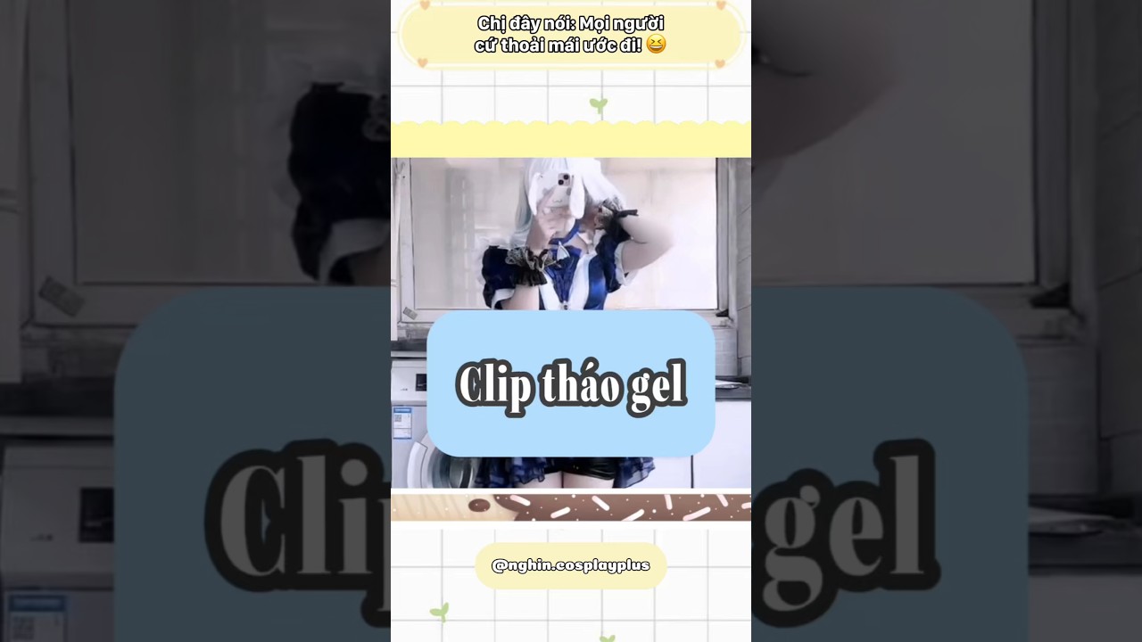 Clip tháo gel #cosplay #cosplayer #genshinimpact #furina #short