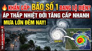 🔥 KHẨN CẤP: BÃO SỐ 1 ĐANG LỘ DIỆN? ÁP THẤP NHIỆT ĐỚI TĂNG CẤP NHANH, MƯA LỚN ĐÊM NAY!