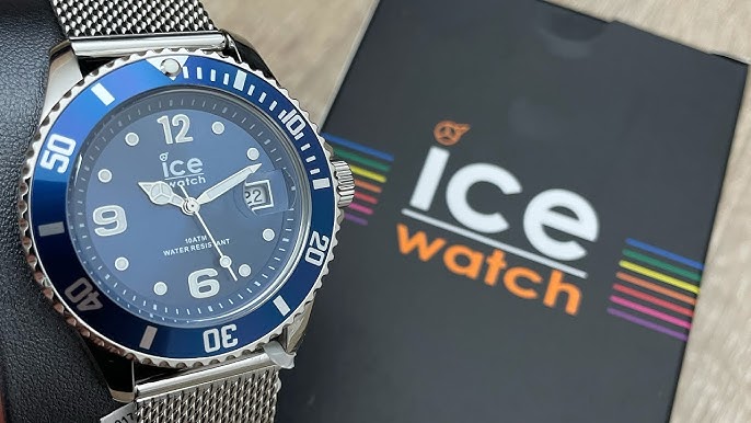 Watch 017929 YouTube Ice - Silicone Blue (Unboxing) @UnboxWatches Dial Watch Men\'s Blue Chronograph