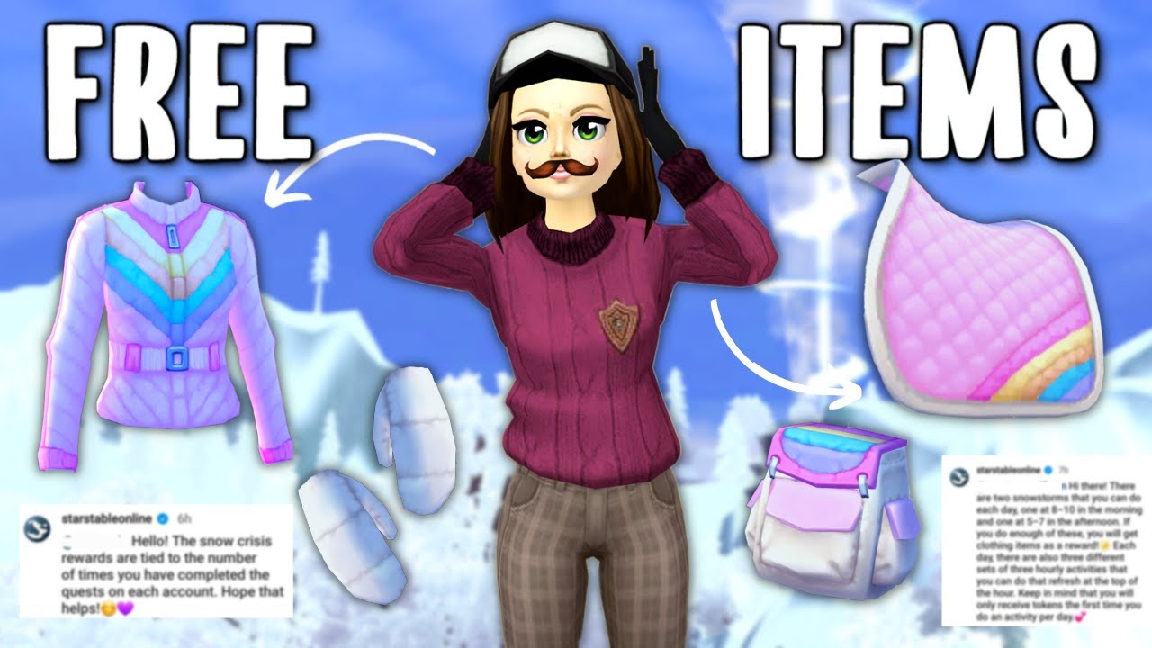HOW To Get FREE ITEMS From The BLIZZARD - Star Stable Winter