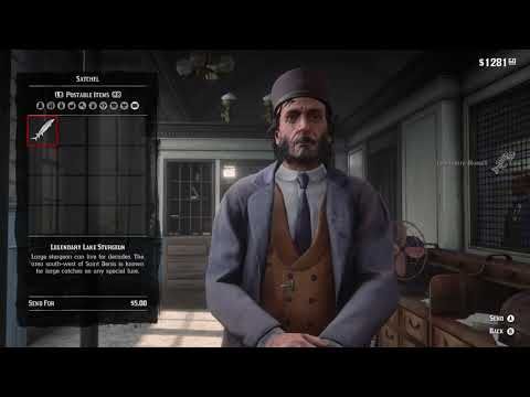 RDR 2: Post the Legendary Bluegill and Legendary Sturgeon