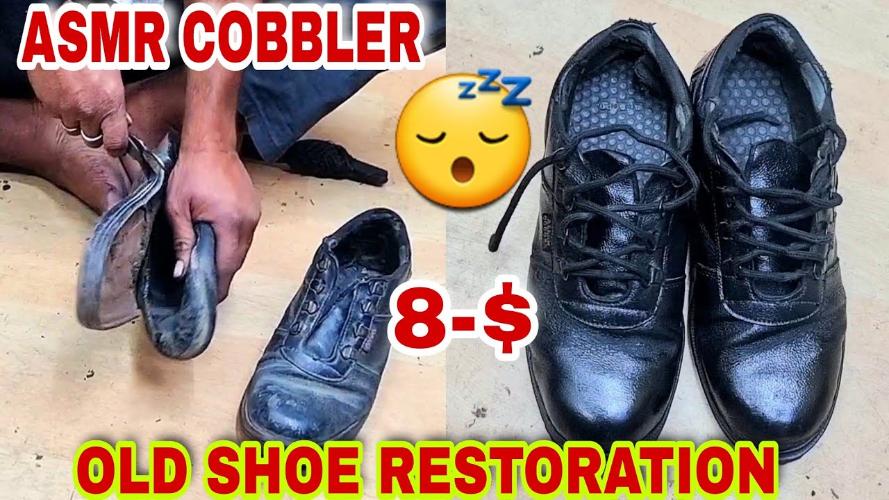 asmr Cobbler,shoe shine Asmr,Best Relax Therapy Get Relax Dirtiest Shoe