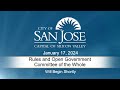 JAN 17, 2024 | Rules &amp; Open Government/Committee of the Whole