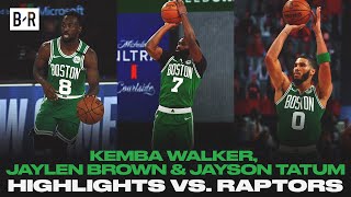 Kemba Walker, Jaylen Brown \& Jayson Tatum Torch The Raptors | Game Highlights