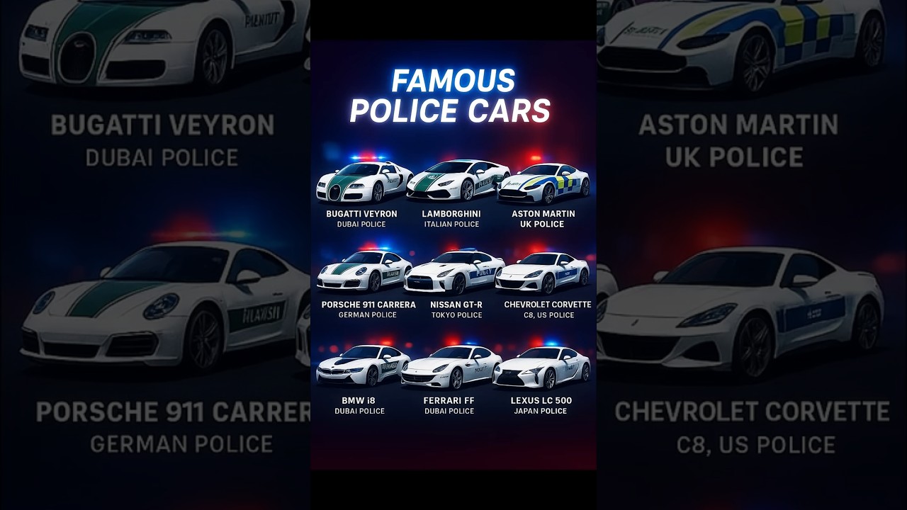 World’s Coolest Police Cars – Dubai, Tokyo & USA! 🌎🚨