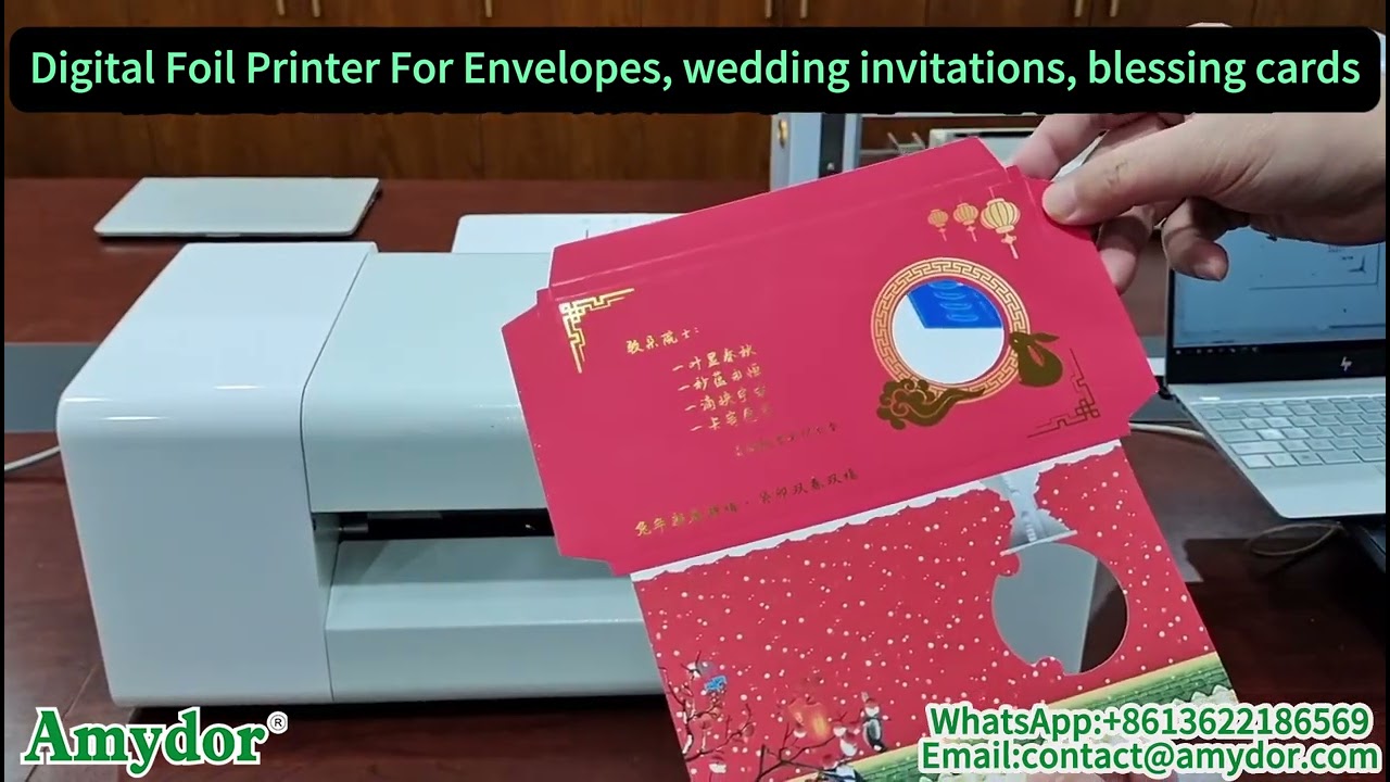 Amydor 360D Hot Foil Printer For Card And Envelope Printing