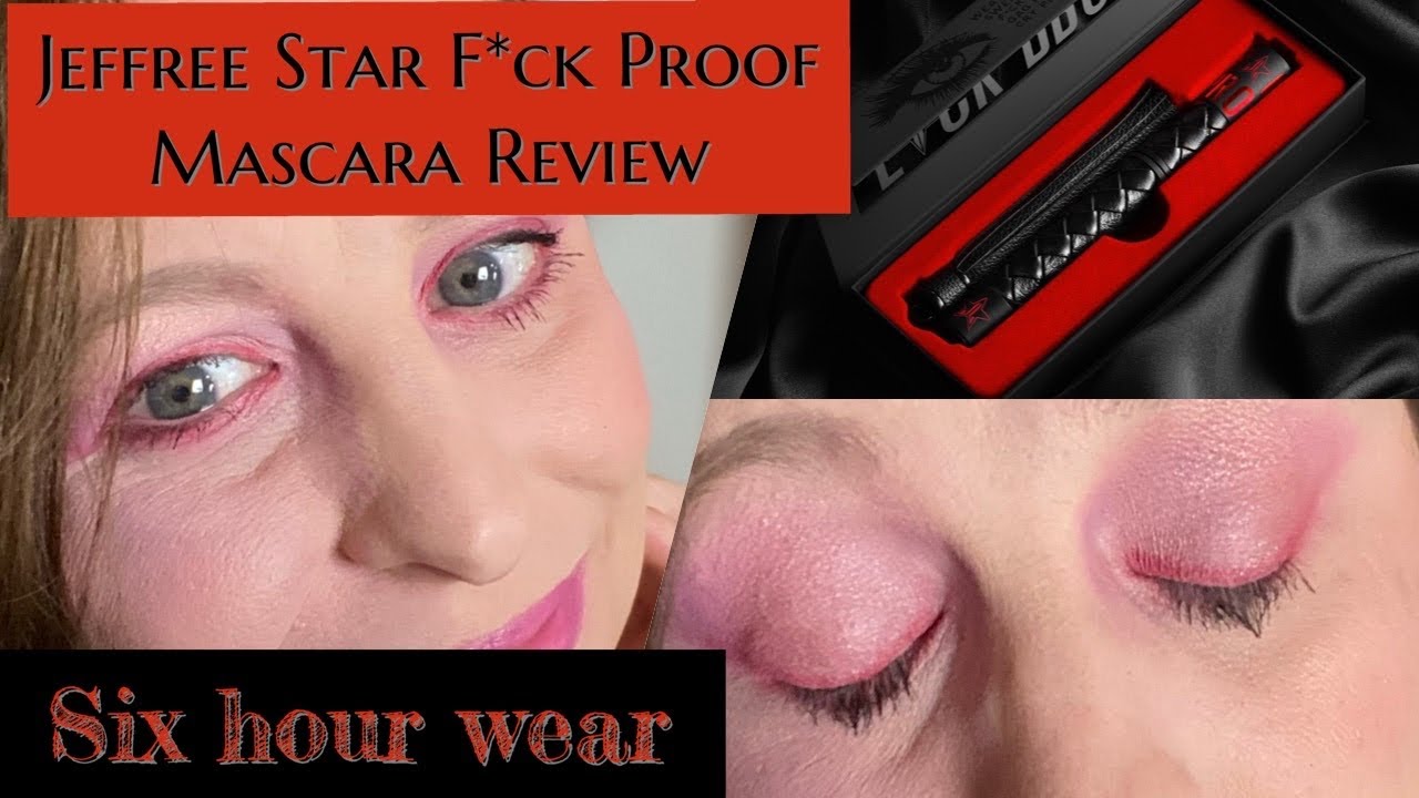 Jeffree Star F*ck Proof Mascara Review, Look with Mini Blood sugar. Six hour wear. Tear test!!
