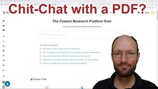 Chatting with a PDF file (about my very own research topic) in the All-in-one AI tool SciSpace
