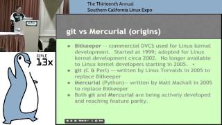 Lan Dang - Distributed Version Control & Mercurial - SCALE 13x Profile