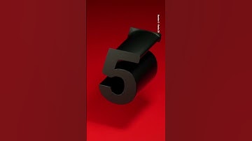 Number 5 #36daysoftype #abcdsong #blender #numberlore #alphabetlore #36DOT #type #typeface #numbers