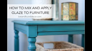 How to Apply Glaze to Painted Furniture