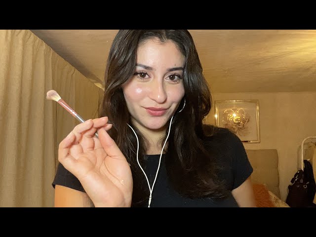 ASMR | I'll Do Your Makeup for a Date (with gossip at the end) | Mini-series PART 1