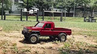 MN82 Toyota Land Cruiser LC79 thrilling run on the dirt